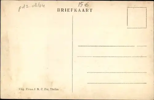 Ak Tholen Zeeland Niederlande, Postweg