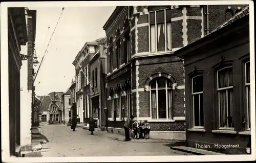 Ak Tholen Zeeland Niederlande, Hoogstraat