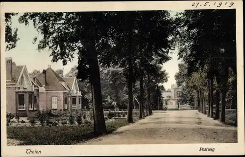 Ak Tholen Zeeland Niederlande, Postweg