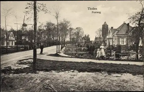 Ak Tholen Zeeland Niederlande, Postweg