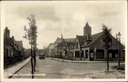 Ak Tholen Zeeland Niederlande, Molenvlietschestraat