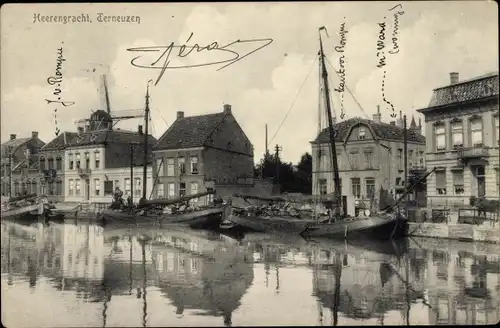 Ak Terneuzen Zeeland Niederlande, Heerengracht