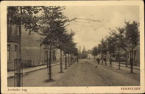 Ak Terneuzen Zeeland Niederlande, Axelsche weg