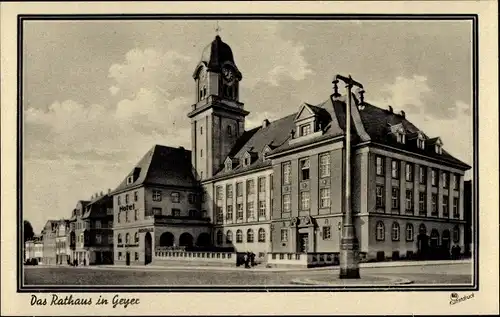Ak Geyer im Erzgebirge, Rathaus