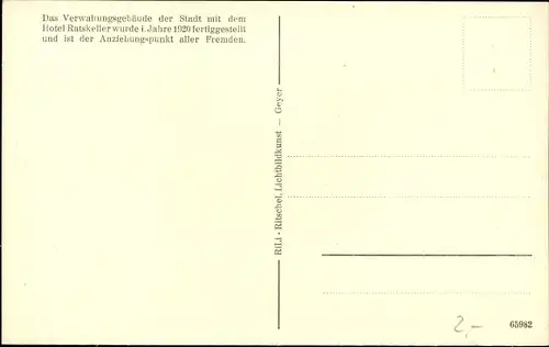 Ak Geyer im Erzgebirge, Rathaus