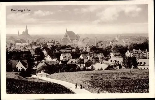 Ak Freiberg in Sachsen, Ortsansicht