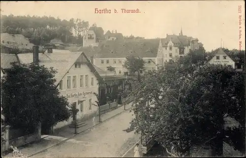 Ak Hartha Hintergersdorf Tharandt im Erzgebirge, Hotel Restaraunt