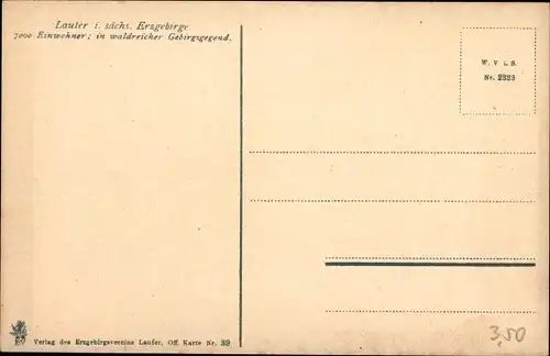 Ak Lauter Bernsbach im Erzgebirge Sachsen, Gesamtansicht vom Ort