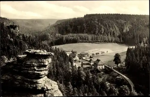 Ak Ottomühle Rosenthal Bielatal Sächsische Schweiz, Blick auf die Ottomühle