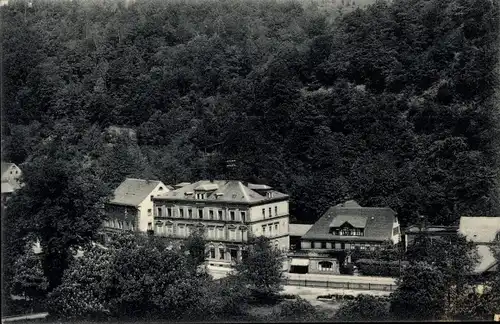 Ak Tharandt im Erzgebirge, Teilansicht