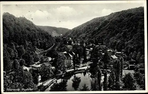 Ak Tharandt im Erzgebirge, Blick auf das Badetal