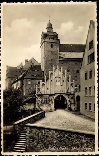 Ak Colditz in Sachsen, Schloss Eingang