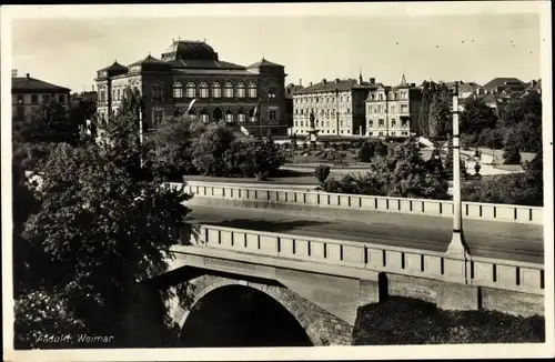 Ak Weimar in Thüringen, Viadukt, Stadtbild