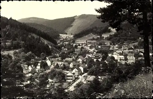 Ak Sitzendorf in Thüringen, Blick vom Sommerberg, Panorama