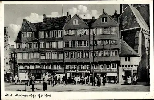 Ak Kiel Schleswig Holstein, Persianische Häuser, Joh. Eckhard Samenhandlung