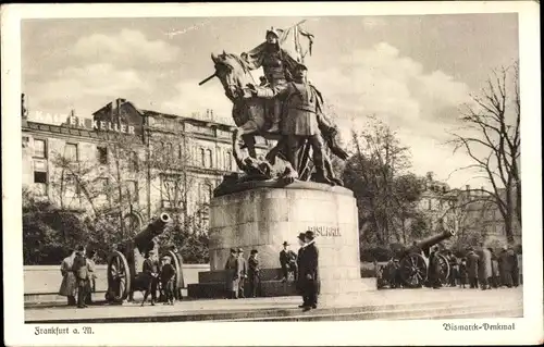 Ak Frankfurt am Main, Bismarck Denkmal
