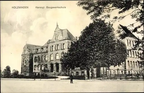 Ak Holzminden an der Weser, Herzogl. Baugewerkschule