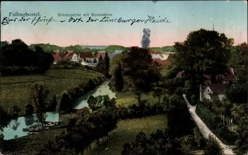 Ak Bad Fallingbostel im Heidekreis, Böhmepartie mit Bootstation