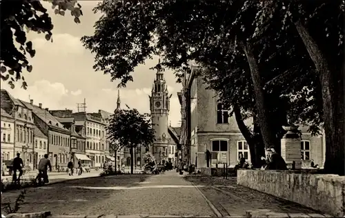 Ak Dahme in der Mark, Hauptstraße mit Rathaus