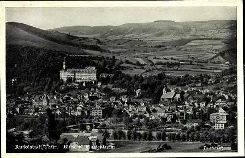 Ak Rudolstadt in Thüringen, Blick vom Marienturm