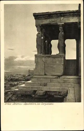 Ak Athen Griechenland, Erechteion, les Caryatides