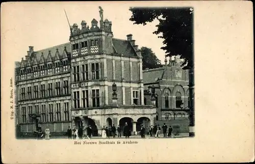 Ak Arnhem Gelderland Niederlande, Stadhuis