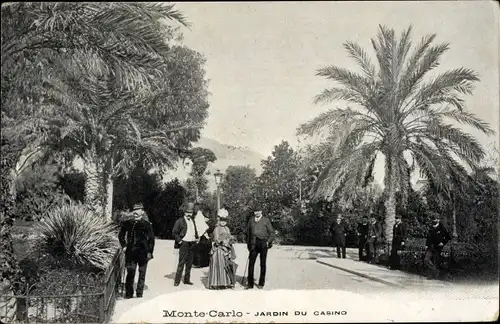 Ak Monte Carlo Monaco, Jardin du Casino, Garten des Kasinos