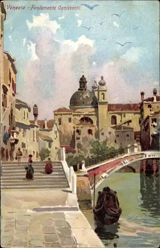 Ak Venezia Venedig Veneto, Fondamenta Ognissanti