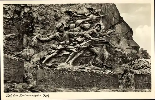 Ak Hartmannswiller Hartmannsweiler Elsass Haut Rhin, Hartmannswillerkopf, Hartmannsweilerkopf