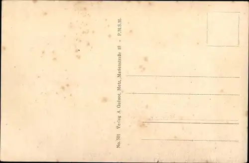 Ak Lothringen Meurthe et Moselle, Priesterwald, zerstörter Wald, I WK