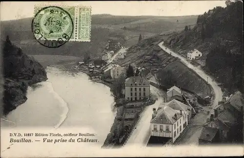 Ak Bouillon Wallonien Luxemburg, Vue prise du Chateau