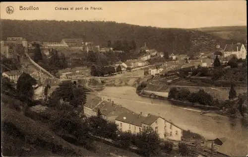 Ak Bouillon Wallonien Luxemburg, Chateau et pont de France
