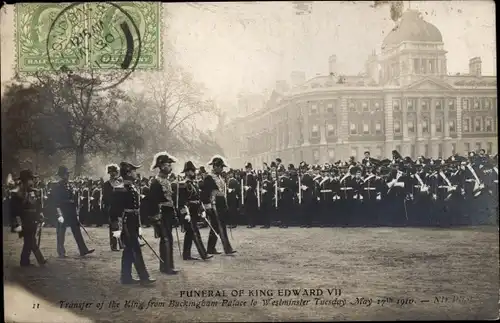 Ak City of Westminster London England, Funeral of King Edward VII, Trasfer from Buckingham Palace