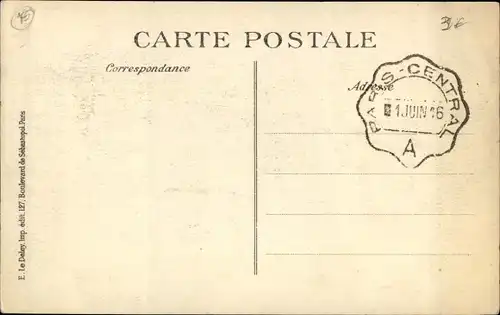 Ak Paris, Funerailles du General Gallieni 1 Juin 1916, Les Personnages Officiers
