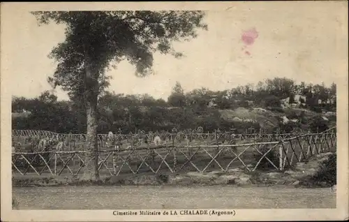 Ak Lachalade Meuse, Cimetière militaire