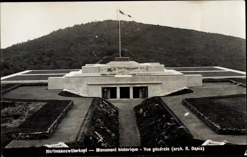 Ak Hartmannswiller Hartmannsweiler Elsass Haut Rhin, Hartmannswillerkopf, Monument historique