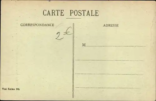 Ak Reims Marne, L'un de ses Cimetieres