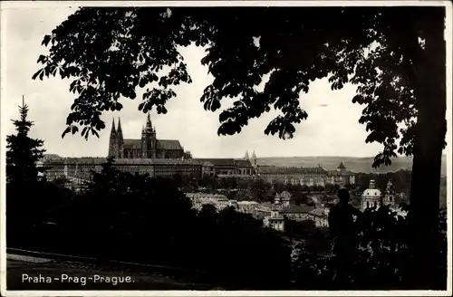 Ak Praha Prag Tschechien, Hradčany Hradschin vom Laurenziberg