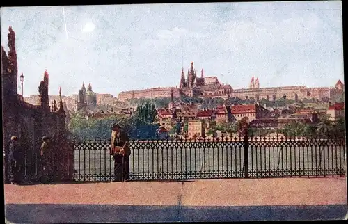 Künstler Ak Praha Prag Tschechien, Hradčany Hradschin