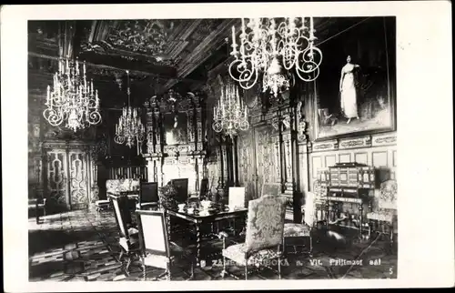 Ak Hluboká nad Vltavou Podhrad Frauenberg Südböhmen, Schloss Frauenberg