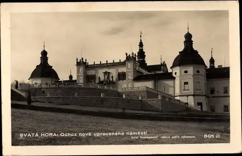 Ak Příbram Pibrans Mittelböhmen, Kloster Svatá Hora, Wallfahrtsort