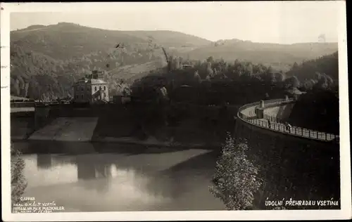 Ak Vsetín Wsetin Region Zlin, udolni prehrada, Talsperre