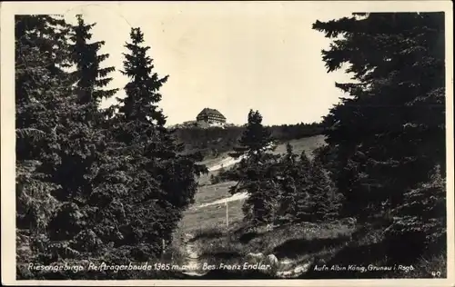 Ak Szklarska Poręba Schreiberhau Riesengebirge Schlesien, Reifträgerbaude