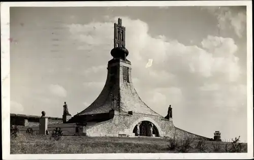 Ak Slavkov u Brna Austerlitz Südmähren, Friedensdenkmal