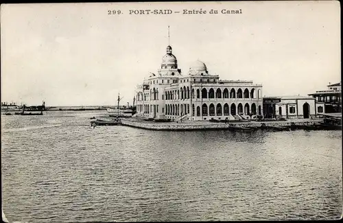 Ak Port Said Ägypten, Entree du Canal