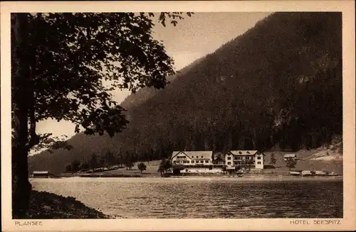 Ak Plansee Tirol, Hotel Seespitz