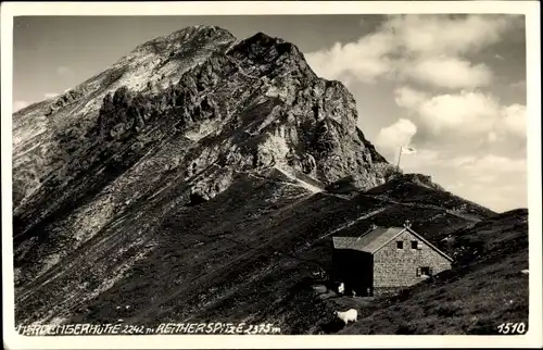 Ak Reith bei Seefeld Tirol, Nördlinger Hütte, Reither Spitze