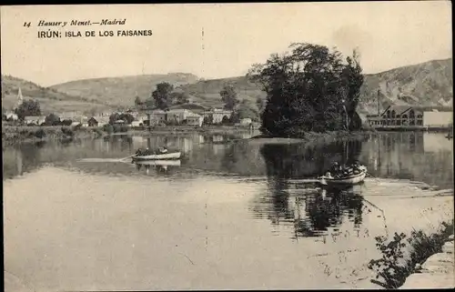 Ak Irún Baskenland Spanien, Isla de los Faisanes