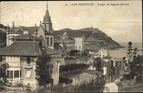 Ak Donostia San Sebastian Baskenland, Colegio del Sagrado Corazon