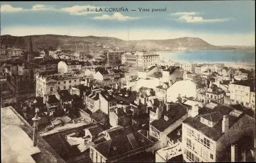 Ak La Coruña Galicien, Vista parcial